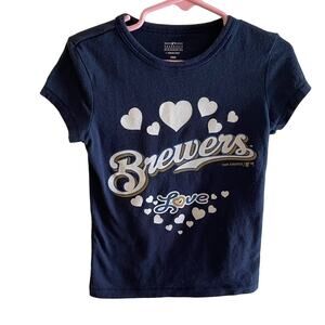 Milwaukee Brewer’s Genuine Merchandise Girl’s Short Sleeve‎ T-shirt Size XS (5)